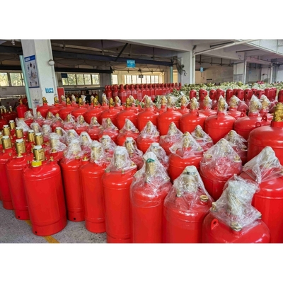 Màu đỏ Fm200 bình khí 4.2MPa / 5.6MPa thùng chống cháy