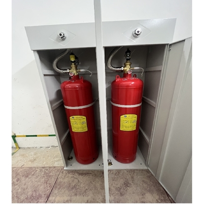 Heptafluoropropane Fm200 Hệ thống dập lửa 120L Loại tủ màu đỏ