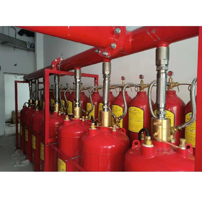 5.6Mpa 120L loại FM200 hệ thống dập lửa Heptafluoropropane màu đỏ