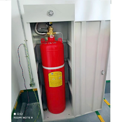 FM200 Thiết bị dập cháy trong tủ với chai màu đỏ 150L 2.5Mpa