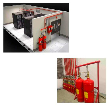 Heptafluoropropane FM200 Hệ thống dập lửa khí 4.2Mpa / 5.6Mpa áp suất làm việc