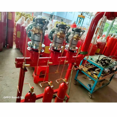 5.6Mpa FM200 hệ thống dòng chảy piston HFC-227 Red Cylinder Fire Extinguisher